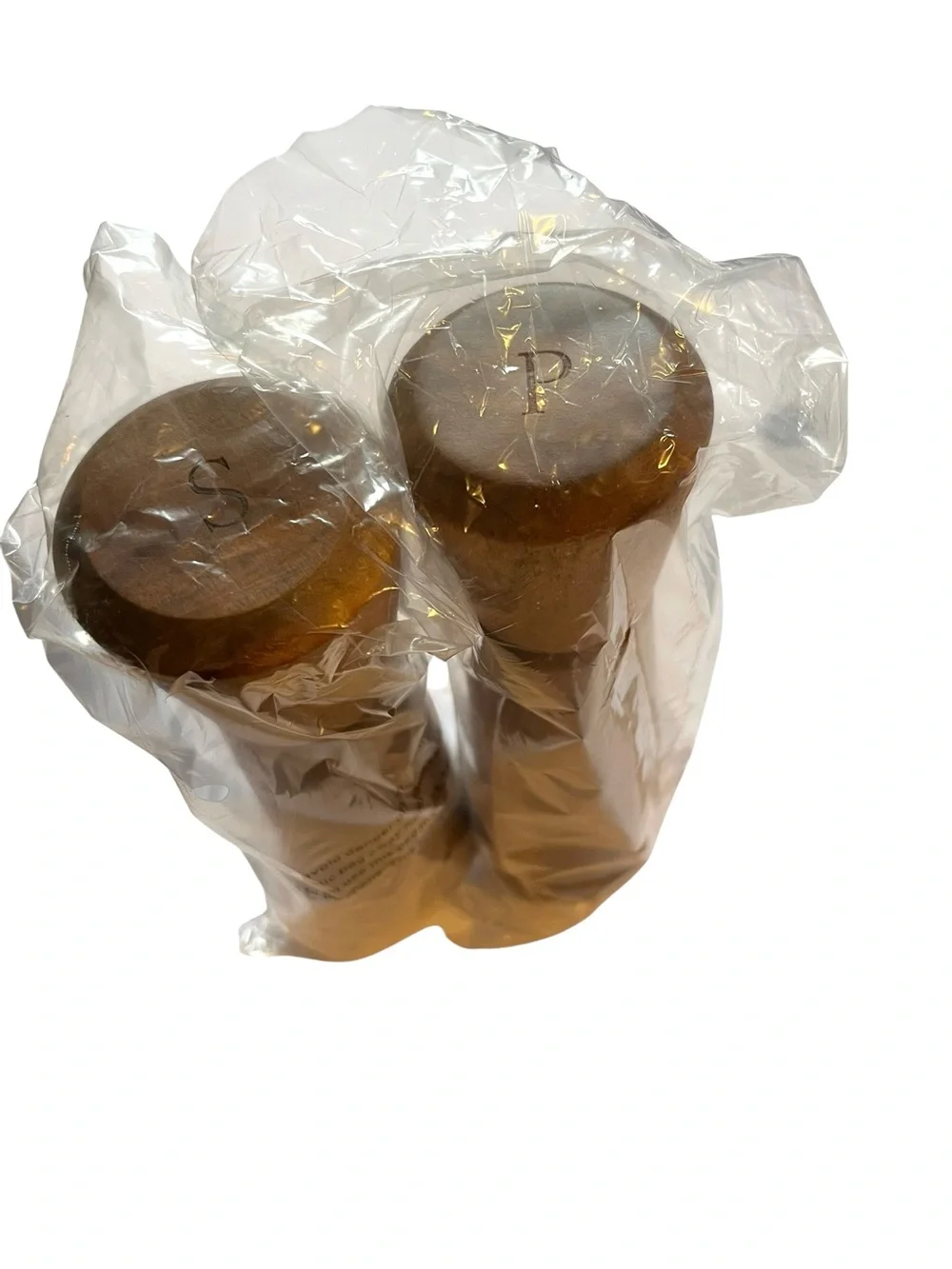 Member's Mark Acacia Salt & Pepper Grinder Set Natural Brown Scandanavian Rustic